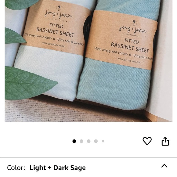 Joey + Joan Bassinet Sheets - Picture 1 of 6